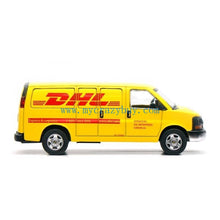 Load image into Gallery viewer, 1:64 Yellow Express 3500 Delivery Van Sports Model Diecast Metal Car Box