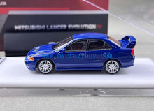 Load image into Gallery viewer, MH 1:64 Blue Lancer Evolution EVO IV 4 Sports Model Diecast Metal Car New Collection