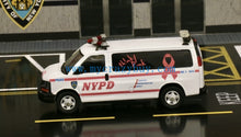Load image into Gallery viewer, 1:64 596Model Pink Express 3500 NYPD Police Van Model Diecast Metal Car New Collection