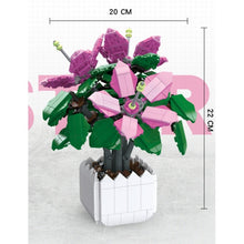 Load image into Gallery viewer, 698PCS MOC Lily Azalea Flower Potted Plants Model Toy Building Block Brick Gift Kids Compatible Lego