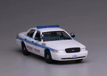Load image into Gallery viewer, 1:64 596 White Chicago Police Crown Victoria CV EN114 Model Diecast Metal Car
