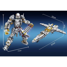 Load image into Gallery viewer, 1106PCS MOC 2 Forms Mecha Of Steel Robot Star Spacecraft Figure Model Toy Building Block Brick Gift Kids Compatible Lego