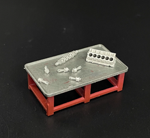 Load image into Gallery viewer, 1:64 Workbench Engine Parts Garage Display Scene Model Resin For Car New