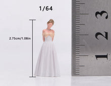 Load image into Gallery viewer, 1:64 Painted Figure Model Miniature Resin Diorama Wedding Couple Bride Groom
