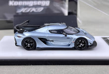 Load image into Gallery viewer, HKM 1:64 Ice Blue Jesko Attack Racing Sports Model Diecast Metal Car New Collection