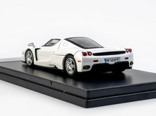 Load image into Gallery viewer, King 1:64 White Silver Rims Enzo Racing Sports Model Diecast Metal Car New Collection