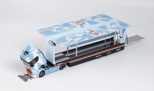 Load image into Gallery viewer, 1:64 Scania S730 Blue Enclosed Double Deck Truck Model Diecast Metal Car New