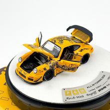 Load image into Gallery viewer, PGM 1:64 Yellow Dragon RWB 930 Classic Sports Model Diecast Metal Car New Collection