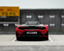 Load image into Gallery viewer, CM 1:64 White Red 765LT ELVA Racing Sports Model Diecast Metal Car New Collection