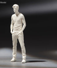 Load image into Gallery viewer, 1:64 Painted Unpainted Figure Model Miniature Resin Diorama Man Hand in Pocket