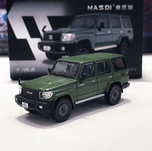 Load image into Gallery viewer, Masdi 1:64 Green Land Cruiser LC76 ORV SUV Sports Model Diecast Metal Car New Collection