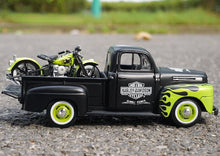 Load image into Gallery viewer, Maisto 1:24 1948 FL Panhead F1 Pickup Truck Motorcycle Model Toy Metal Car BN