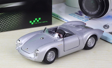 Load image into Gallery viewer, WELLY 1:24 Silver 550 Spyder Convertible Sports Model Diecast Metal Car