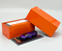 Load image into Gallery viewer, U2 1:64 Purple Novitec Aventador SVJ LP770 Sports Model Diecast Resin Car New Collection