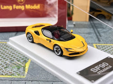 Load image into Gallery viewer, LF 1:64 Yellow SF90 Stradale Super Racing Sports Model Diecast Metal Car New