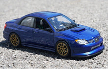 Load image into Gallery viewer, WELLY 1:24 JDM Impreza WRX STI Racing Sports Model Diecast Metal Car Display