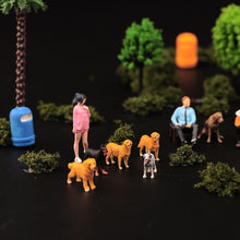Load image into Gallery viewer, 1:64 Painted Figure Model Miniature Resin Diorama Sand Pet Dog Golden Retriever New