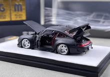 Load image into Gallery viewer, PGM 1:64 Matte Black RWB 993 Classic Sports Model Diecast Metal Car New Collection