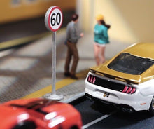 Load image into Gallery viewer, 1:64 Painted Unpainted Figure Model Miniature Resin Diorama Toy Speed Limit Sign