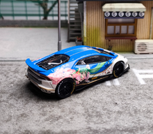 Load image into Gallery viewer, King 1:64 Blue Miku LP610 Huracan LBWK Sports Model Diecast Metal Car New