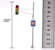 Load image into Gallery viewer, 1:64 Painted Figure Model Miniature Resin Traffic light Scene Decoration