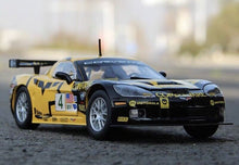 Load image into Gallery viewer, Bburago 1:24 Yellow C6R Muscle Racing Sports Model Toy Diecast Metal Car BN