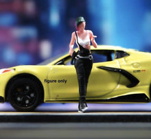 Load image into Gallery viewer, 1:64 Painted Unpainted Figure Model Miniature Resin Diorama Sand Cool Punk Girl