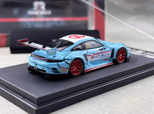 Load image into Gallery viewer, SR 1:64 Baby Blue 911 GT3 R #25 Racing Sports Model Diecast Metal Car New Collection