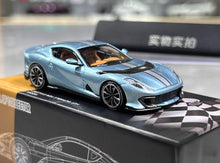 Load image into Gallery viewer, TOC 1:64 Ice Blue 812C Coupe Racing Sports Model Diecast Metal Car New Collection