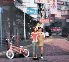 Load image into Gallery viewer, 1:64 Painted Figure Mini Model Miniature Resin Diorama Sand Selfie Bestie Girls