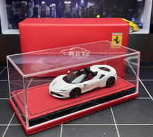 Load image into Gallery viewer, ART 1:64 White SF90 Stradale Racing Sports Model Diecast Resin Car New Collection