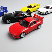 Load image into Gallery viewer, TM 1:64 JDM RX7 FD Racing Sports Model Classic Diecast Metal Car Box