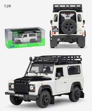 Load image into Gallery viewer, WELLY 1:24 Defender 90 SUV Off Road Classic Model Diecast Metal Car Display