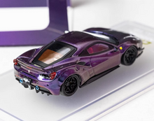 Load image into Gallery viewer, CM 1:64 Purple LB 488 Widebody Super Racing Sports Model Diecast Metal Car New Collection