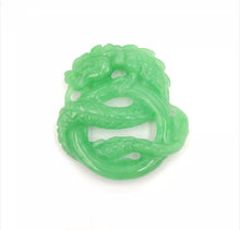Load image into Gallery viewer, Nature Jade Dragon Pendant Necklace Gift Jewelry charm Blessing Lucky Green