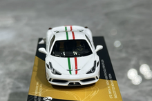 Load image into Gallery viewer, TOC 1:64 White FE458 Speciale Sports Model Diecast Metal Car New Collection