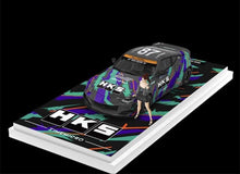 Load image into Gallery viewer, TM 1:64 400Z Coupe HKS Advan Figure Sports Model Diecast Metal Car New Collection