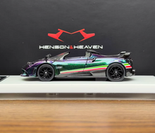 Load image into Gallery viewer, HH 1:64 Purple Huayra Tricolore Convertible Model Diecast Metal Car New Collection
