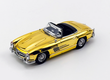 Load image into Gallery viewer, YS 1:64 Plating Gold 300SL W198 Convertible Sports Model Diecast Metal Car New Collection