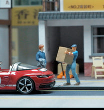 Load image into Gallery viewer, 1:64 Painted Figure Mini Model Toy People Miniature Car Scenes Resin Carrier man