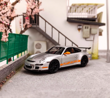Load image into Gallery viewer, Cars Lounge 1:64 Silver 997.1 GT3 RS Sports Model Diecast Resin Car New