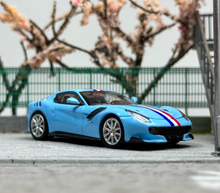 Load image into Gallery viewer, LT 1:64 Blue F12 TDF V12 Super Racing Sports Model Diecast Metal Car New Collection