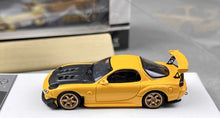 Load image into Gallery viewer, TM 1:64 JDM Yellow FD RX7 RE Amemiya Racing Sports Model Diecast Metal Car New