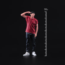 Load image into Gallery viewer, 1:64 Painted Unpainted Figure Model Miniature Resin Diorama Boy Touch Head Man New