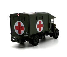 Load image into Gallery viewer, 1:76 Military Army Green K2 Ambulance Truck Vintage Model Diecast Metal Car