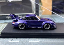 Load image into Gallery viewer, MC 1:64 Purple RWB 993 High Wing Figure Sports Model Diecast Metal Car New Collection