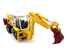 Load image into Gallery viewer, 1:76 Yellow JCB 3CX Backhoe Loader Model Diecast Metal Car New Collection