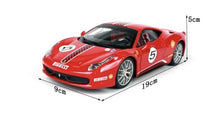 Load image into Gallery viewer, Bburago 1:24 Red 458 Challenge Racing Sports Model Toy Diecast Metal Car BN