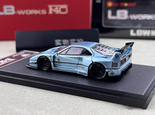 Load image into Gallery viewer, Star 1:64 Ice Blue F40 LBWK Racing Sports Model Diecast Metal Car New Collection