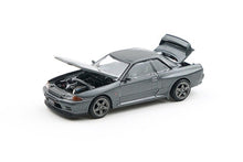 Load image into Gallery viewer, Poprace 1:64 JDM Gray Skyline GTR R32 Sports Model Diecast Metal Car New Collection